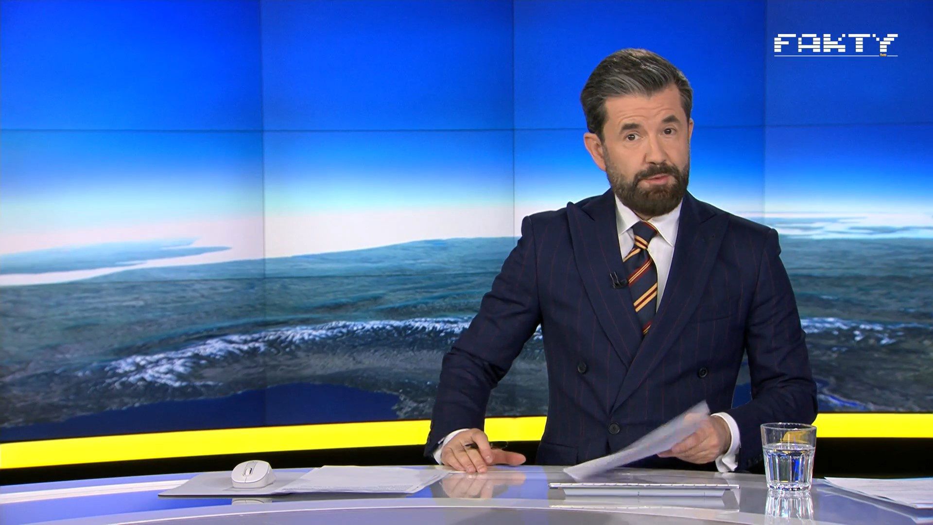 Kadr z wczorajszego wydania "Faktów"