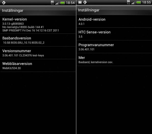 Android 4.0.1 z Sense UI 3.5 - informacje o systemie i oprogramowaniu | fot. forum.xda-developers.com