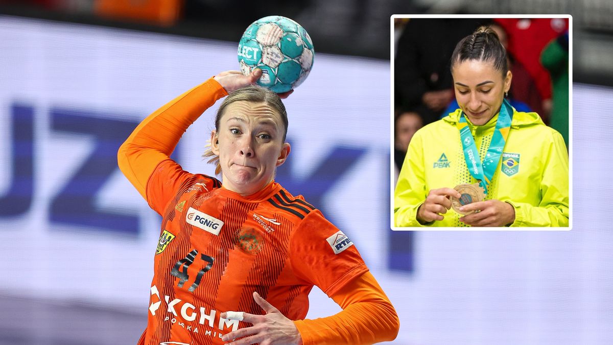 Materiały prasowe / Na głównym zdjęciu: Karolina Kochaniak-Sala (materiały prasowe/KGHM MKS Zagłębie Lubin), w ramce: Patricia Matieli ze złotym medalem igrzysk panamerykańskich (materiały prasowe/Bruno Ruas)