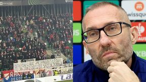 Mecz się ledwo zaczął. Kibice Rakowa wywiesili baner dla Papszuna
