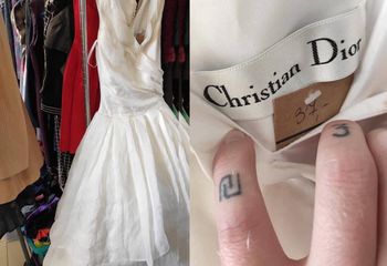 Kupili w lumpeksie sukienkę za 30 zł. Sprzedali ją za ponad 12 tys. zł