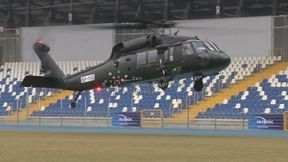 Black Hawk na murawie stadionu w Mielcu, PZL hucznie informuje o współpracy ze Stalą