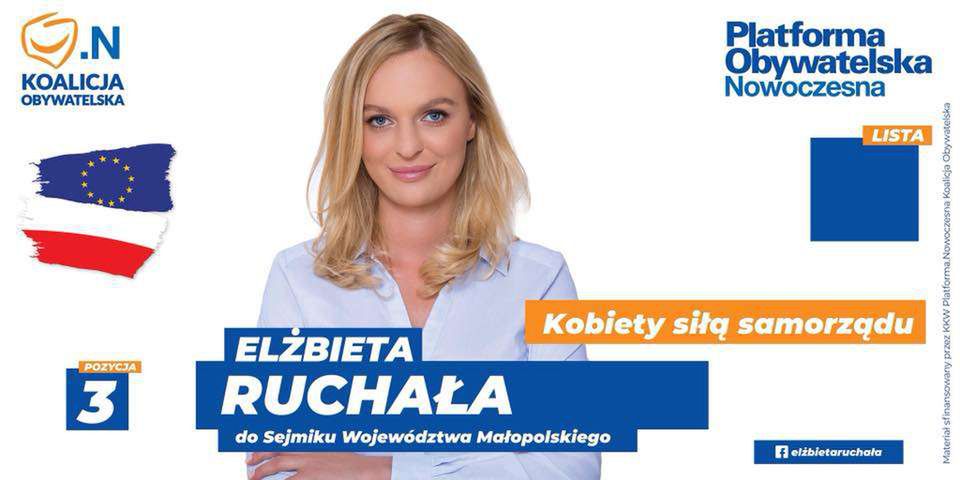 Elżbieta Ruchała startuje w wyborach samorządowych z ramienia partii Nowoczesna