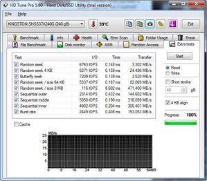 HD Tune Pro 5.60 Extra tests