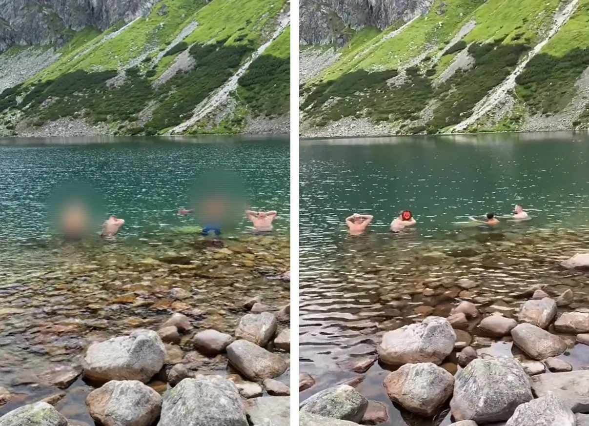 Wykąpali się w jeziorze w Tatrach. ''Bydło poszło w góry''