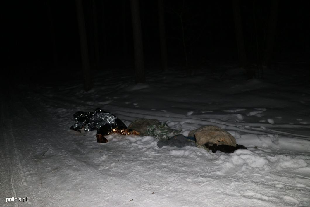 Kulig z promilami i ucieczką – 54-latek zostawił poszkodowanych w lesie po wypadku