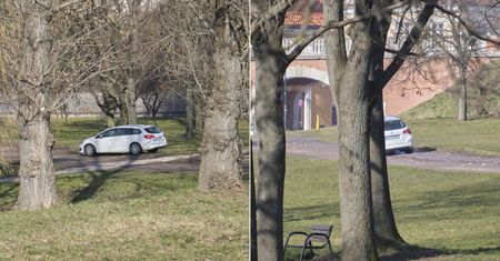 Ekipa TVP3 Lublin postanowiła skrócić sobie drogę. Przejażdżka po Błoniach pod Zamkiem