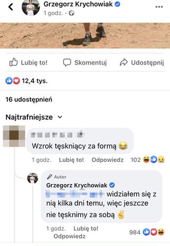 Źródło: facebook.com/GrzegorzKrychowiakOfficial