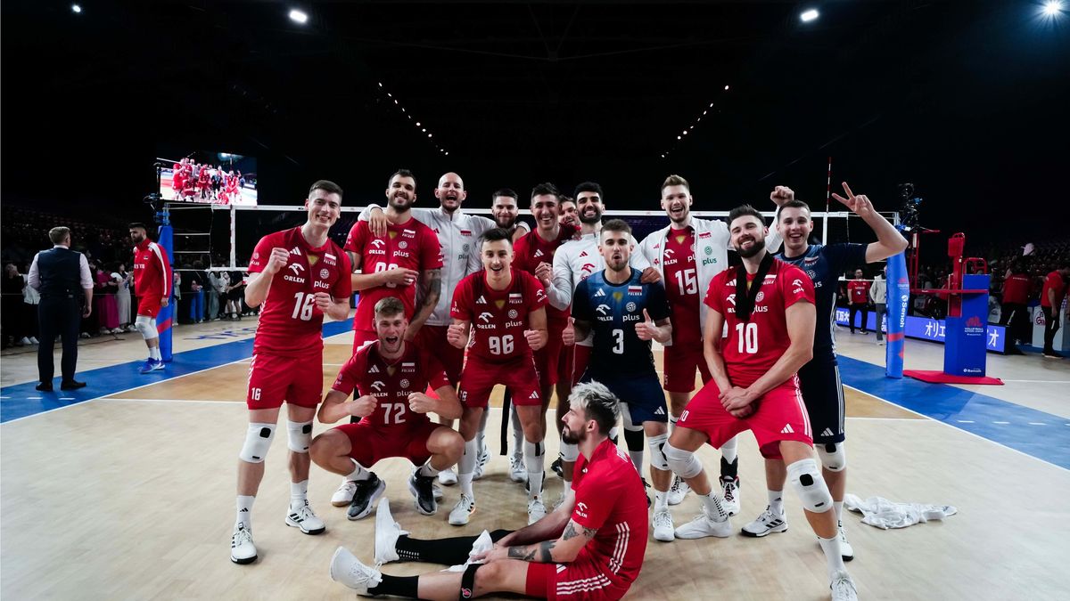 Materiały prasowe / VolleyballWorld / Na zdjęciu: reprezentacja Polski