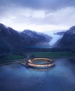 Norwegia kusi turystów. Niesamowity hotel w kształcie pierścienia za Kołem Podbiegunowym