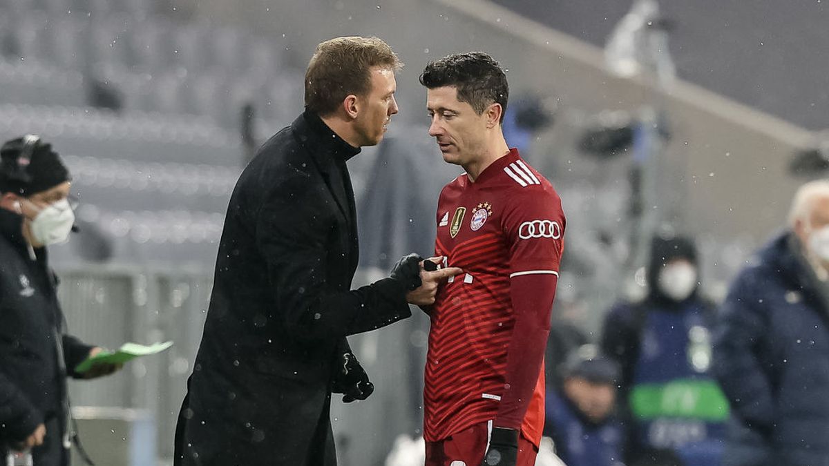 Getty Images / DeFodi Images  / Na zdjęciu: Julian Nagelsmann i Robert Lewandowski