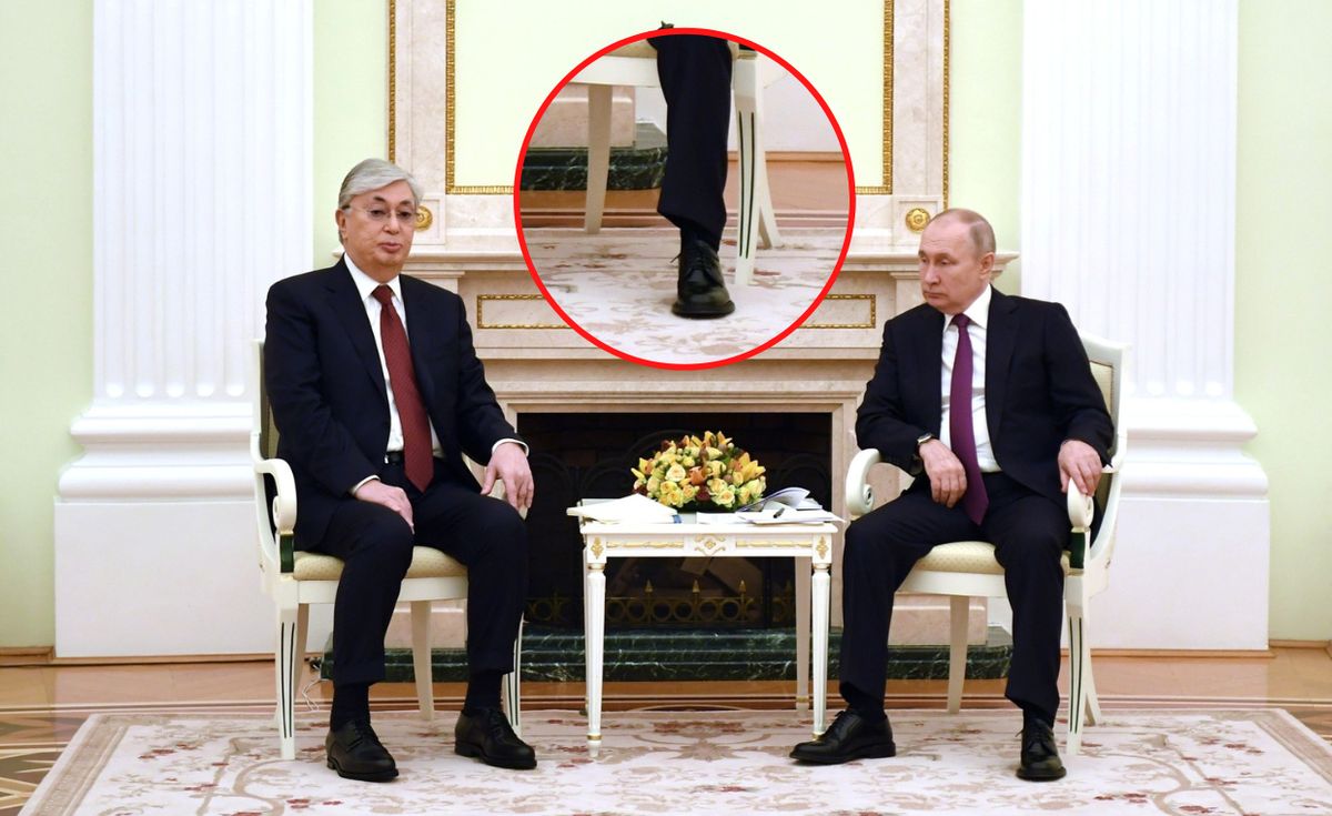 Analizowany jest każdy gest i ruch Władimira Putina. Tym razem zwrócono uwagę na jego stopę