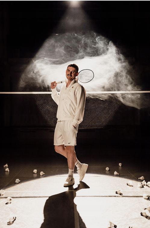Dawid Podsiadło wystawił grę w badmintona na WOŚP