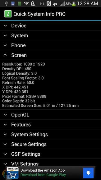 Screenshot z Galaxy S IV (fot. gsm-israel.co.il)