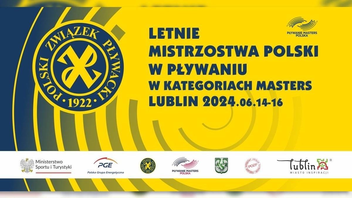 grafika mistrzostwa Polski w pływaniu w kategoriach Masters
