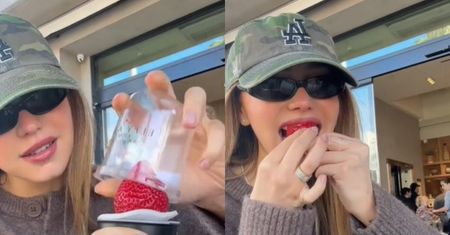 Influencerka zajada się truskawką za 19 dolarów. "Ludzie są tak naiwni"