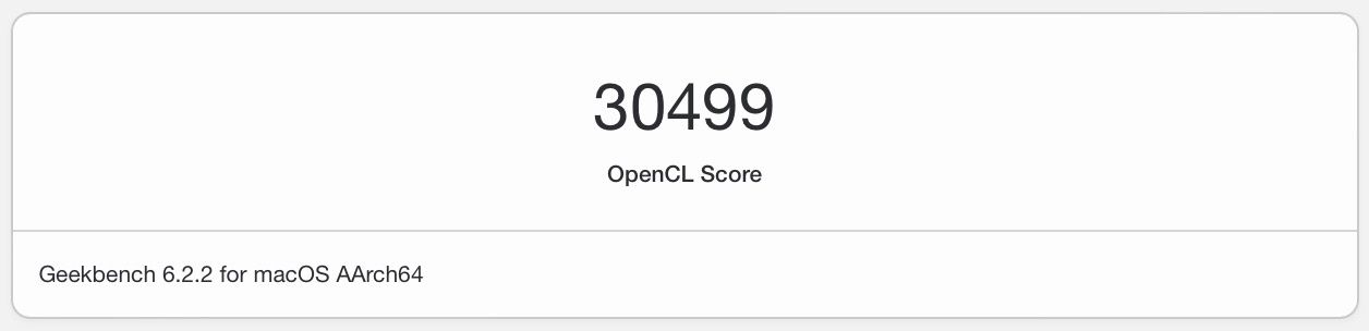 Geekbench 6 OpenCL