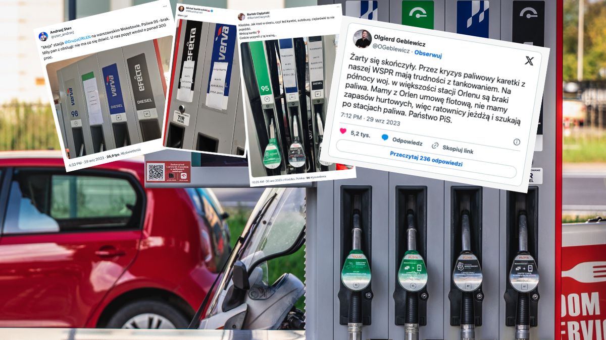 Orlen przekonuje, że problemów z dostawami paliw nie ma. Internauci donoszą o fali "awarii dystrybutorów"