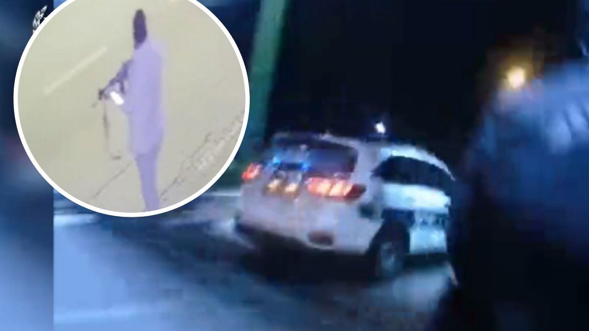 Zamach w Izraelu - kamera funkcjonariusza 