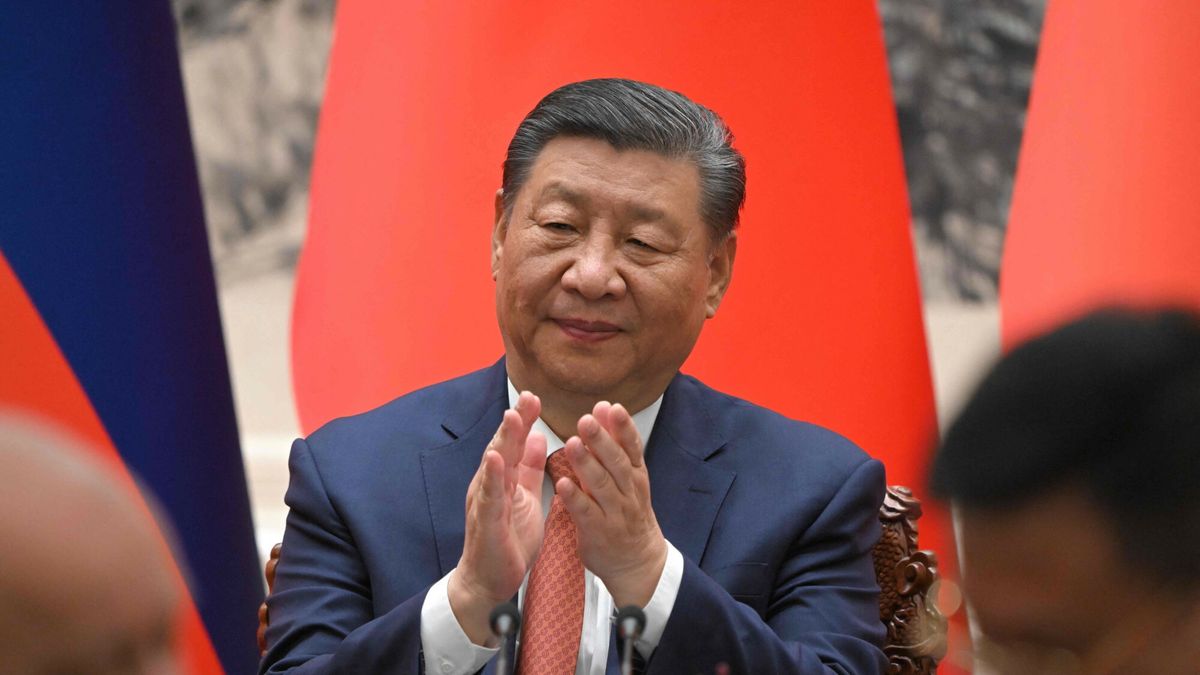 Temporary
In this pool photograph distributed by the Russian state agency Sputnik, China's President Xi Jinping attends a signing ceremony following the talks with Russian President in Beijing on May 16, 2024. (Photo by Sergei GUNEYEV / POOL / AFP) / ** Editor's note : this image is distributed by Russian state owned agency Sputnik **
SERGEI GUNEYEV