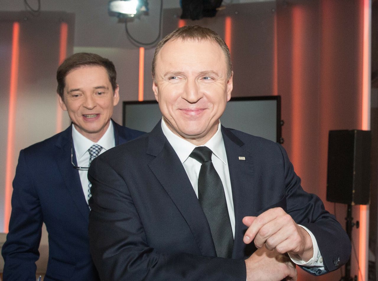 Przemysław Babiarz i Jacek Kurski przypisali TVP sukces skoczków w Pekinie