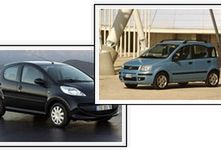 Fiat Panda kontra Peugeot 107