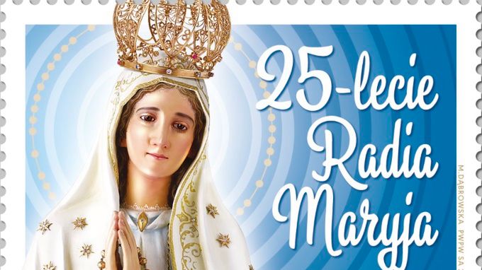 Znaczek pocztowy z okazji 25-lecia Radia Maryja
