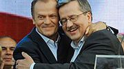 Donald Tusk i Bronisław Komorowski