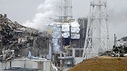 Fragment zniszczonej elektrowni Fukushima I