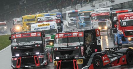 Ciężarówki ścigają się na legendarnym torze Formuły 1