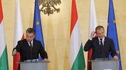 Premier Donald Tusk i premier Węgier Wiktor Orban