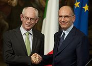 Van Rompuy gratuluje Włochom zamknięcia procedury nadmiernego deficytu