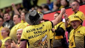 Kibice na trybunach podczas meczu PGE Skra Bełchatów - LUK Lublin 2:3 (galeria)