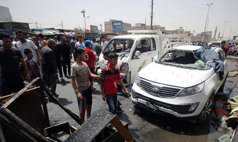 Krwawy atak dżihadystów z IS. 63 zabitych w zamachu w Bagdadzie