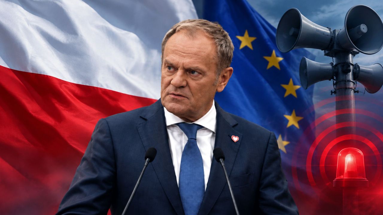Dron tuż przy granicy. Tusk potwierdził atak. "Masywna eksplozja"