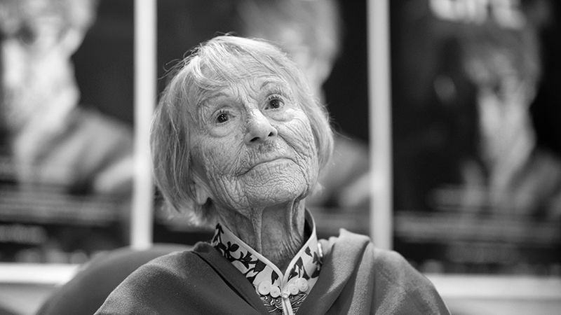 Brunhilde Pomsel podczas premiery filmu dokumentalnego "Niemieckie życie" w czerwcu 2016 r. w Monachium.