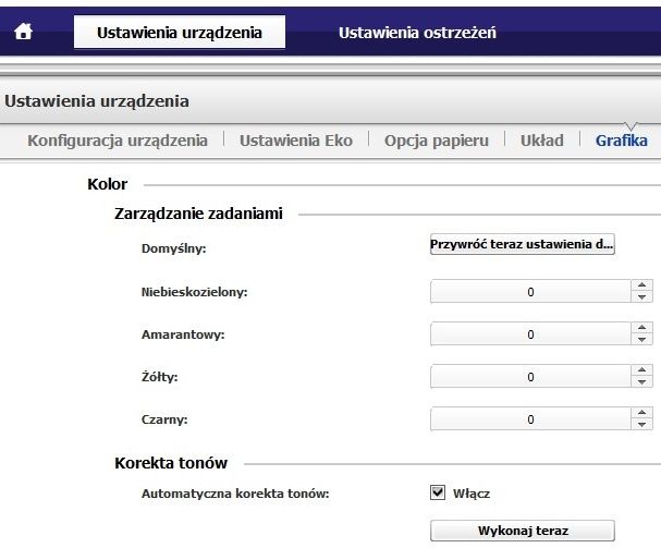 Samsung Xpress SL-C410W Easy Printer Manager ustawienia 5