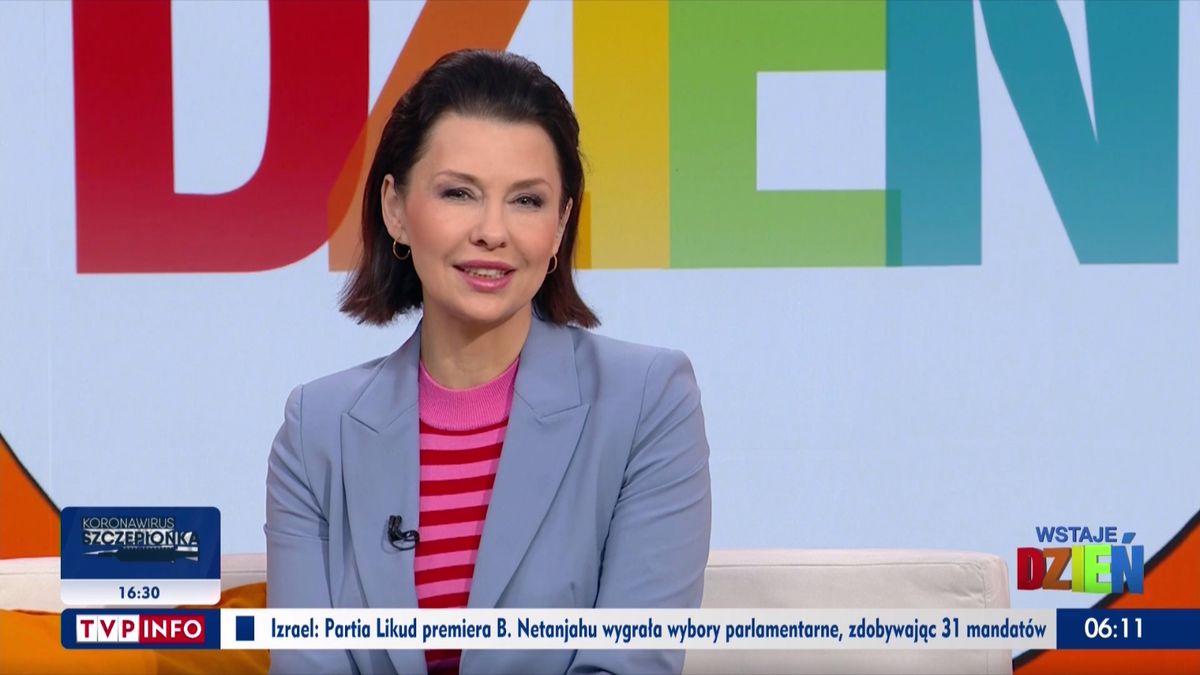 Anna Popek prowadzi poranny program w TVP Info