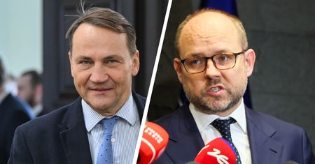 "Raczy kłamać". Sikorski reaguje na słowa Przydacza