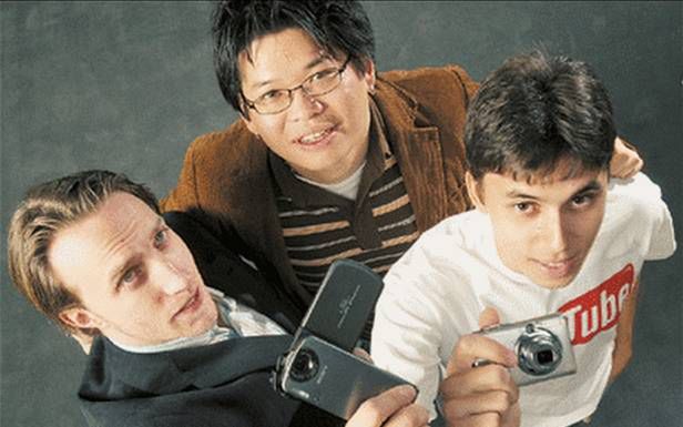 Założyciele YouTube'a: Chad Hurley, Steve Chen i Jawed Karim