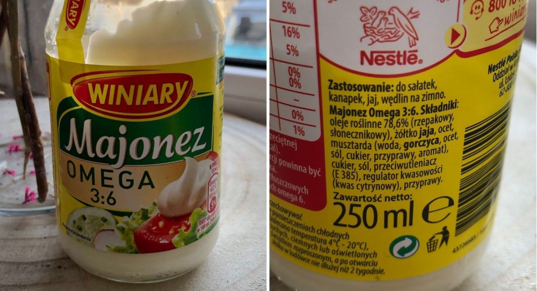 Majonez Winiary Omega 3:6