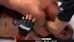 Ależ początek gali Fame MMA. "Udusił" rywala