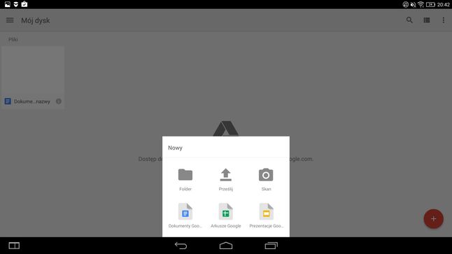 Google Drive - przestrzeń w chmurze dla każdego