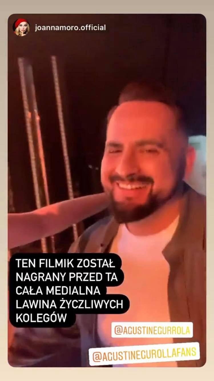 Agustin Egurrola docenia wsparcie Joanny Moro