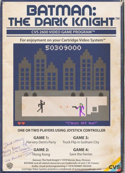 Plakaty do filmów i seriali w stylu okładek gier na Atari 2600 2