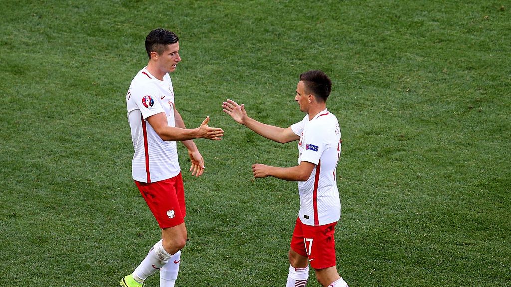 Robert Lewandowski i Sławomir Peszko