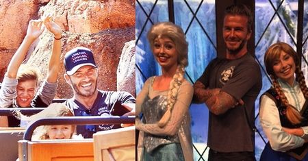 Beckhamowie na rodzinnej wycieczce w Disneylandzie (ZDJĘCIA)