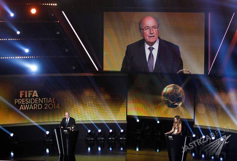 (150112) -- ZURICH, Jan. 12, 2015 () -- FIFA president Sepp Blatter speaks during the FIFA Ballon d'Or award ceremony at the Kongresshaus in Zurich, Switzerland, Jan. 12, 2015. (/Zhang Fan)