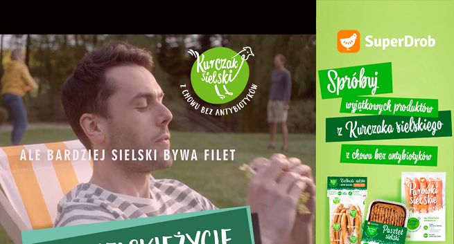 SuperDrob reklamuje Kurczaka Sielskiego (wideo)