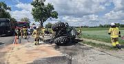 Ciechanów: Pijany traktorzysta z dożywotnim zakazem zderzył się z autem. W środku było 3-letnie dziecko